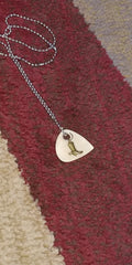 Country Girl Boots Spurs Hand Crafted Guitar Pick Necklace