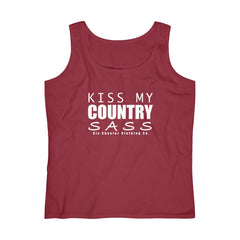 Women's Kiss My Country Sass Tank