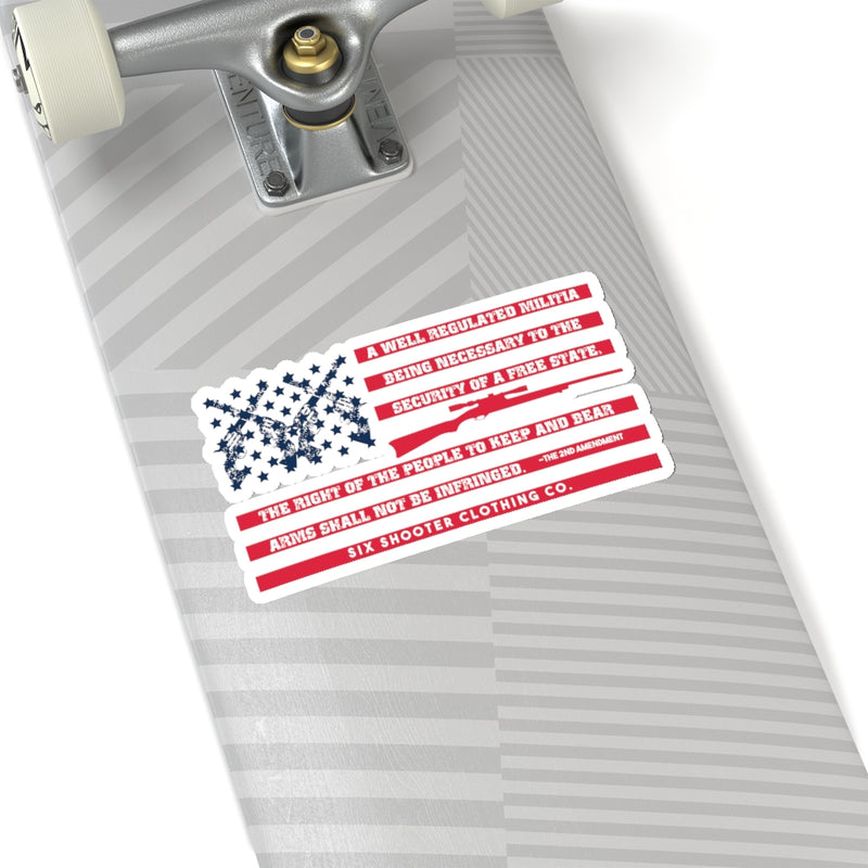 2nd Amendment Flag Sticker