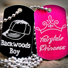 Backwoods Boy Fairytale Princess Dog Tag