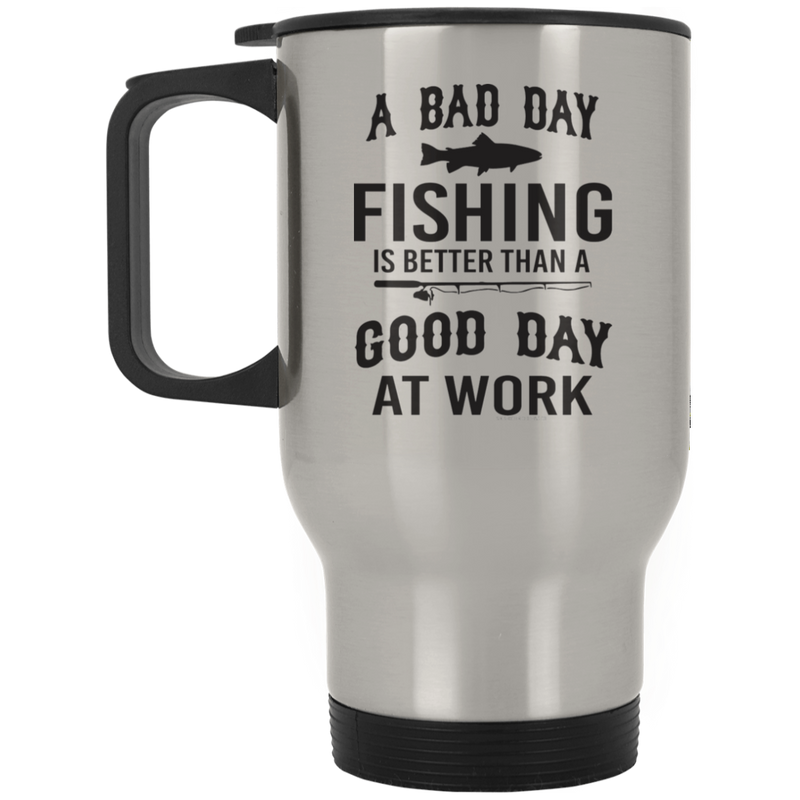 Bad Day Fishing Travel Mug