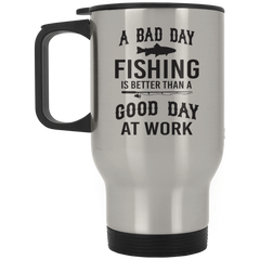 Bad Day Fishing Travel Mug