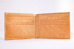 Custom Engraved Premium Leather Bi-fold Wallet