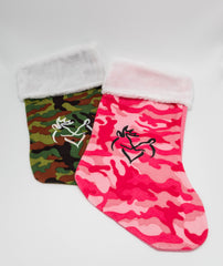 Camo Christmas Stockings | Snuggling Buck & Doe
