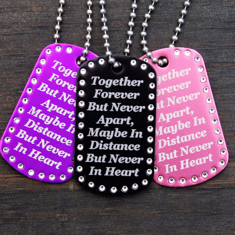 "Buck and Doe" customized Dog Tag with Your Names Necklace
