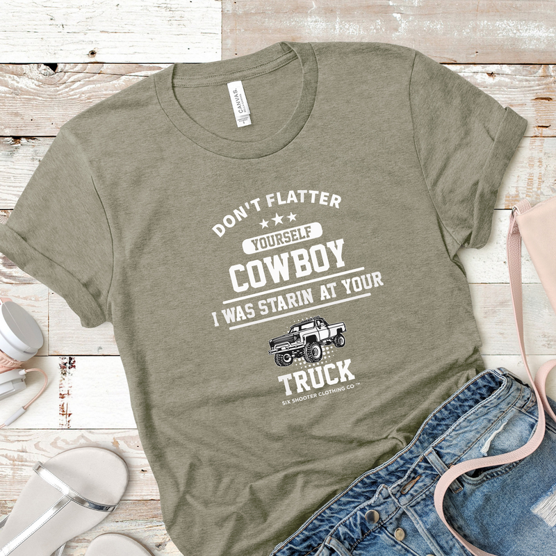 Don't Flatter Yourself Cowboy Tee
