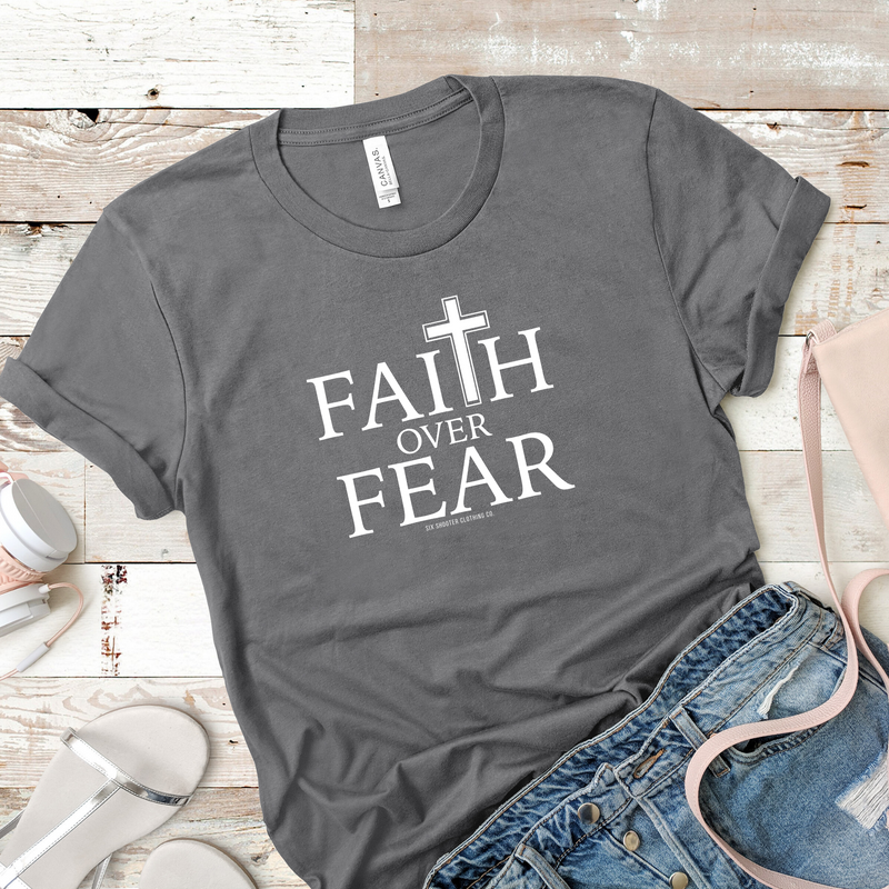 Women's Faith Over Fear Cross Tee