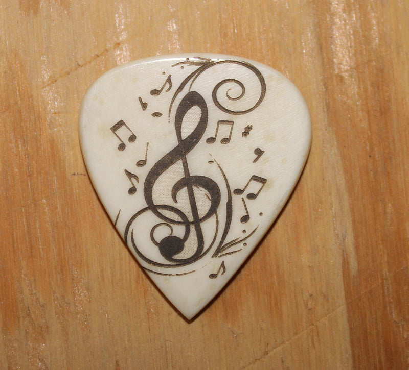 Music Notes Hand Crafted Guitar Pick