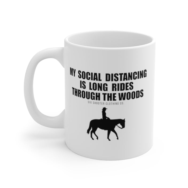Social Distancing Horse Mug