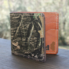 Camo Premium Leather Bi-Fold Wallet