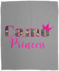 Large Camo Princess Micro Fleece Blanket