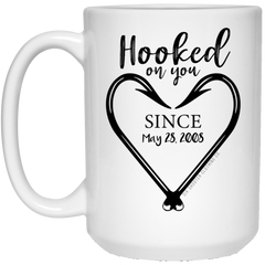 Personalized Hooked On You Coffee Mug