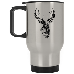 Camo Pattern Black Buck Travel Mug