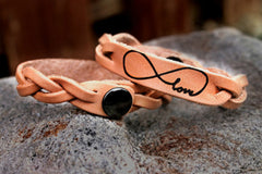 Infinity Love Leather Bracelet