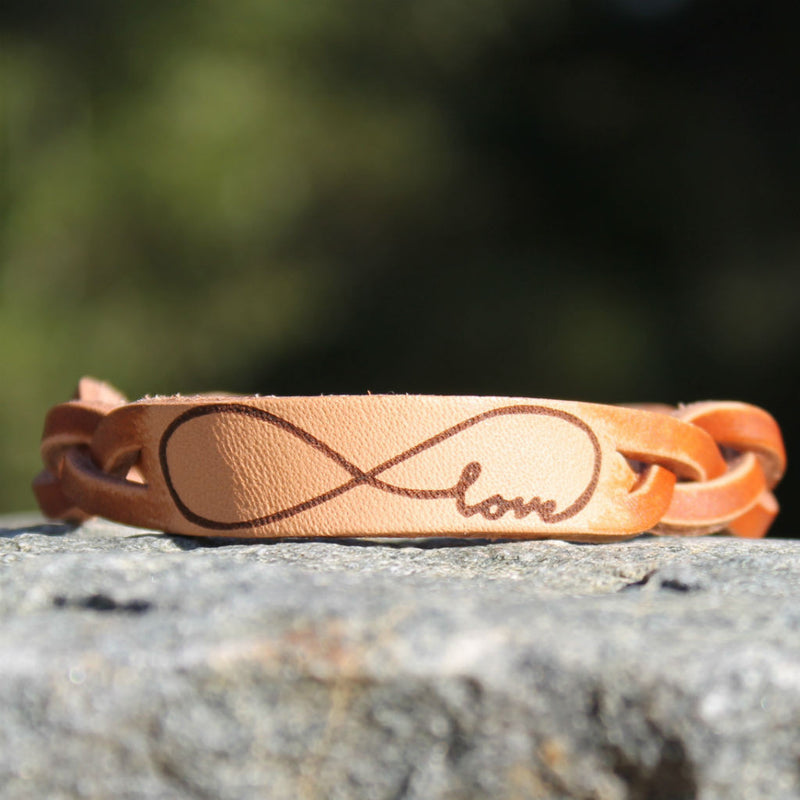 Infinity Love Leather Bracelet