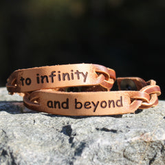 Infinity and Beyond Braided Leather Bracelets