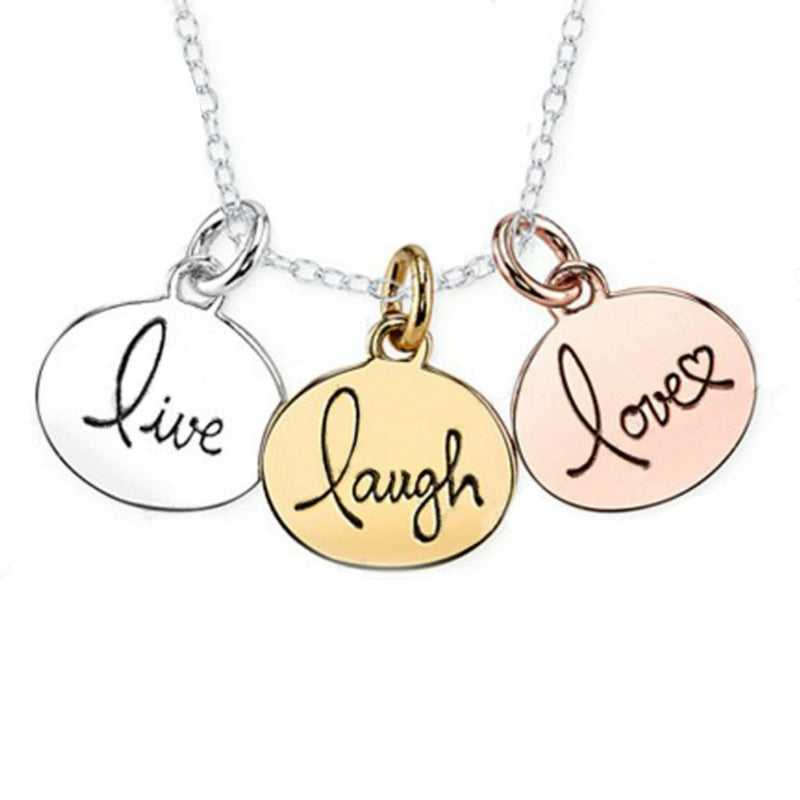 Live, Laugh, Love Charm Necklace