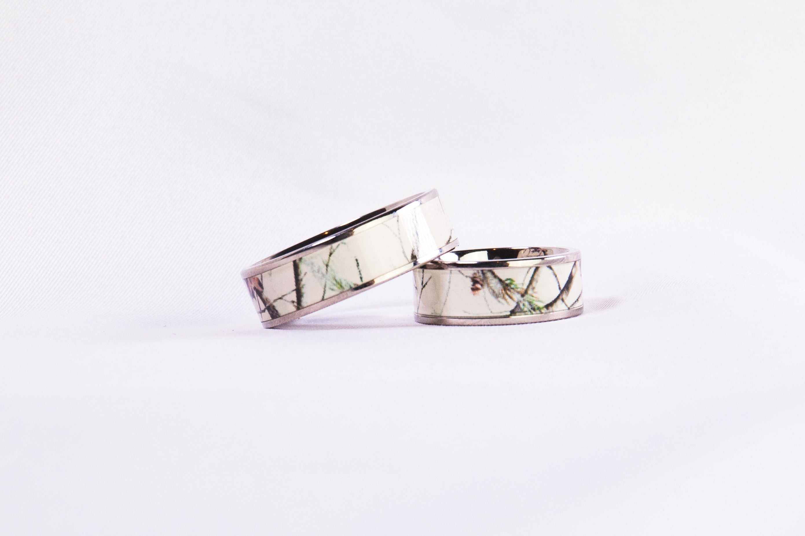 Pink Muddy Girl Camo Engagement Wedding Ring Set With Ruby Inlay Titanium  Rings | eBay