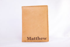 Custom Engraved Premium Leather Tri-Fold Wallet