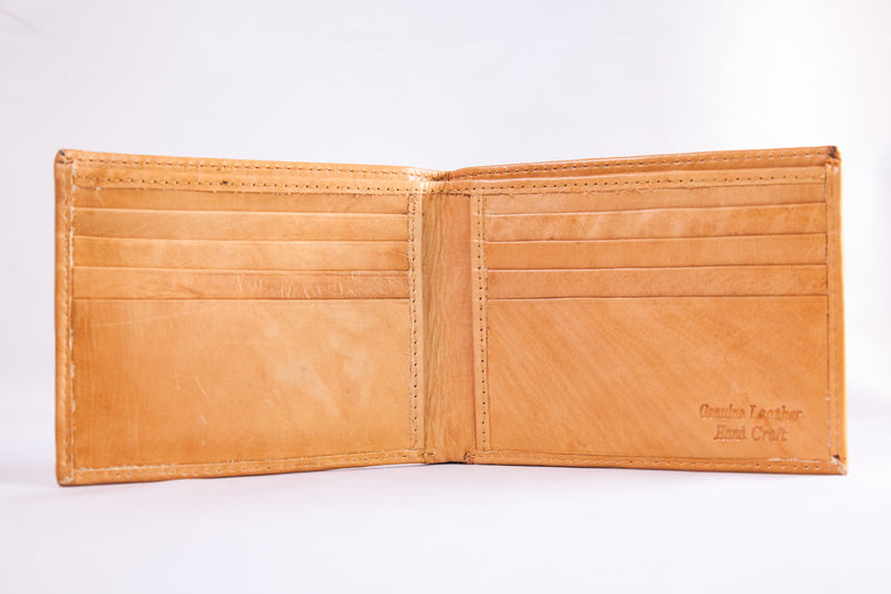 Custom Engraved Premium Leather Bi-fold Wallet
