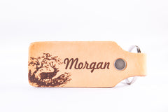 Her Cowboy and His Angel Custom Leather KeyChain Set