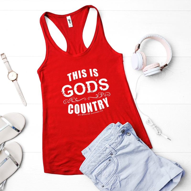 This is God's Country Racerback Tank