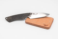 Six Shooter Knife Company 2018 Limited Edition Hand Forged Knife with Custom Leather Sheath