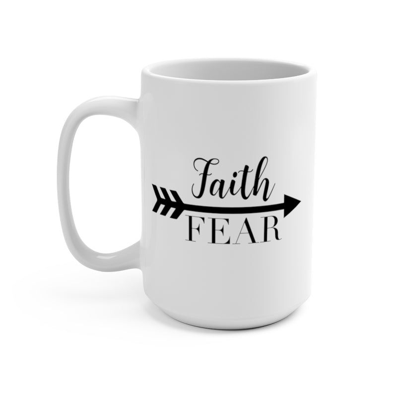 Faith Over Fear Arrow Mug