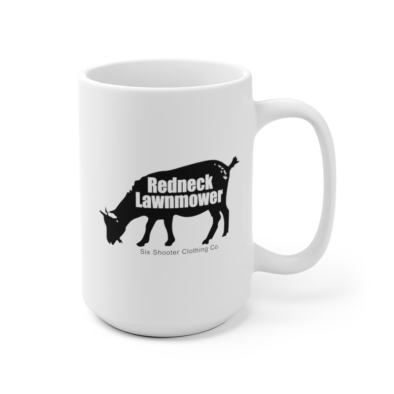 Redneck Lawnmower Goat Coffee Mug