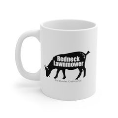 Redneck Lawnmower Goat Coffee Mug