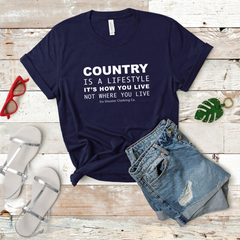 Women's Country Is A Lifestyle Tee